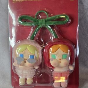 Cute Character Keychain Set - Green and Red